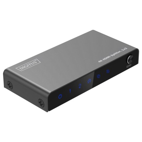 Rozdzielacz/Splitter DIGITUS HDMI 1x2, 4K/60Hz UHD z HDR, 18 Gbps, HDCP 2.2, EDID Digitus Rozdzielacz/Splitter DIGITUS HDMI 1x2, 4K/60Hz UHD z HDR, 18 Gbps, HDCP 2.2, EDID Digitus