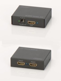 Splitter HDMI DIGITUS DS-46304 2-portowy, 4096x2160p 4K UHD 3D, HDCP1.3 Digitus