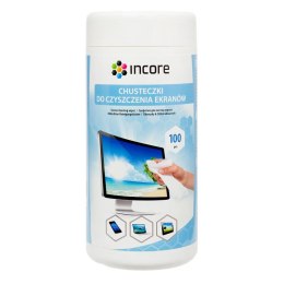 Chusteczki nawilżone do ekranów INCORE 100 szt. tuba duża Incore