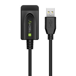 Kabel / Przedłużacz Techly Aktywny USB 2.0 A-A M/F 5m Czarny Techly