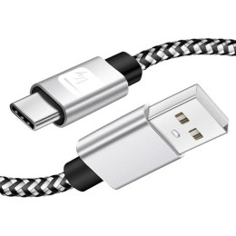 Kabel Techly USB 2.0 USB-A na USB-C 2m M/M 3A Techly
