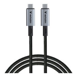 Kabel USB 4 Verbatim USB-C(M) - USB-C(M) 1,2m, 240W, PD, czarny Verbatim