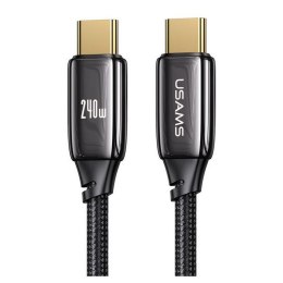 Kabel USB Usams U82 USB-C/USB-C 240W PD 3.1 Fast Charging 1,2m czarny USAMS