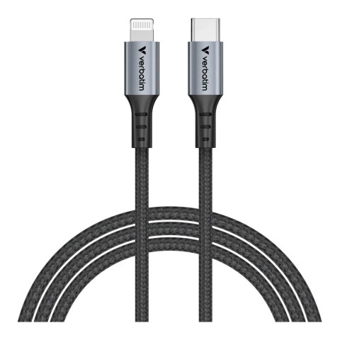 Kabel Verbatim USB-C(M) - Lightning 1,2m, 60W, czarny Verbatim Kabel Verbatim USB-C(M) - Lightning 1,2m, 60W, czarny Verbatim