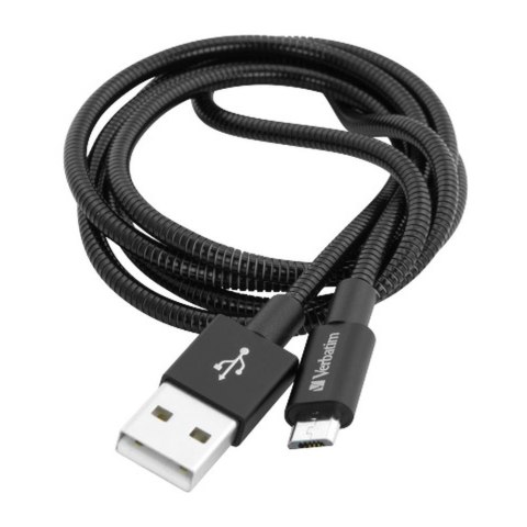 Kabel Verbatim micro USB-B(M) - USB-A(M) 1m czarny Verbatim Kabel Verbatim micro USB-B(M) - USB-A(M) 1m czarny Verbatim
