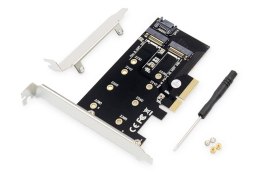 Karta rozszerzeń (Kontroler) DIGITUS M.2 NGFF/NVMe SSD PCIe 3.0 SATA 80, 60, 42, 30 mm Digitus