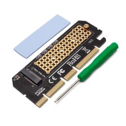 Karta rozszerzeń, adapter M.2 NVMe M-Key PCI-E Savio AK-41 Savio