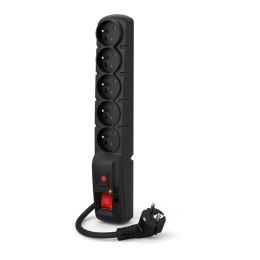 Listwa zasilająca Acar F5 POWER 1,5m czarna Acar