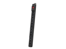 Listwa zasilająca Armac Multi M12/10A Rack 3m 12xPL, montaż pionowy, czarna ARMAC