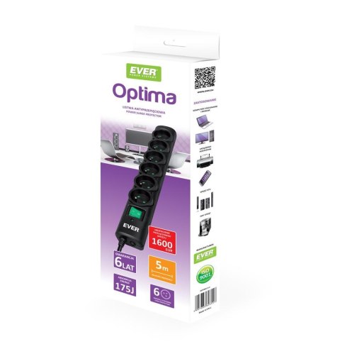 Listwa zasilająca Ever OPTIMA 5,0m Ever Listwa zasilająca Ever OPTIMA 5,0m Ever