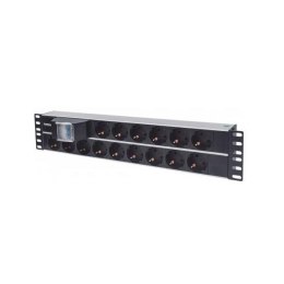 Listwa zasilająca Intellinet Rackowa 19 2U, 15 gniazd (Schuko) Intellinet