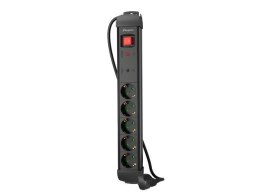 Listwa zasilająca Lanberg SP1 1.5m 5x 230V Schuko czarna LANBERG