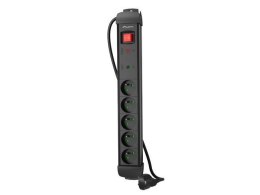 Listwa zasilająca Lanberg SP1 3m 5x 230V PL czarna LANBERG