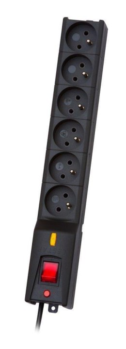 Listwa zasilająca Lestar LX 610 1,5m czarna Lestar