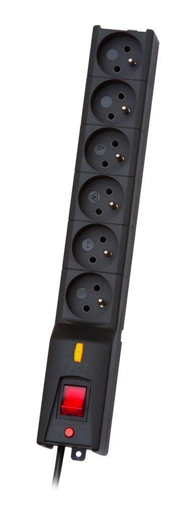 Listwa zasilająca Lestar LX 610 1,5m czarna Lestar Listwa zasilająca Lestar LX 610 1,5m czarna Lestar