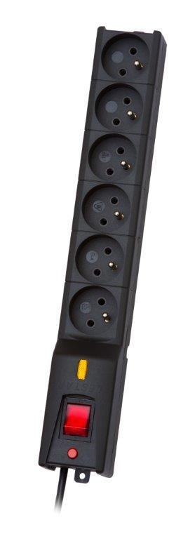 Listwa zasilająca Lestar LX 610 5m czarna Lestar Listwa zasilająca Lestar LX 610 5m czarna Lestar