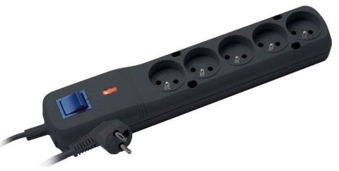 Listwa zasilająca Lestar LV-530W 5W 1,5m czarna Lestar Listwa zasilająca Lestar LV-530W 5W 1,5m czarna Lestar