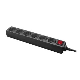 Listwa zasilająca LogiLink LPS202B 6 gniazd ON/OFF 1,5m czarna LogiLink