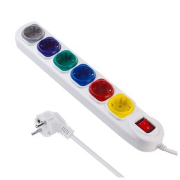 Listwa zasilająca Maclean MCE509 W przedłużacz 6 gniazd, z włącznikiem, 250VAC/10A, 1,5m Maclean