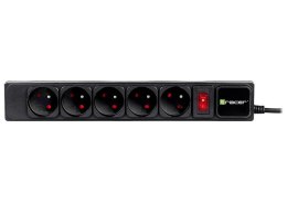 Listwa zasilająca przeciwprzepięciowa Tracer PowerGear 3 m, 5 gniazd, wyłącznik Tracer