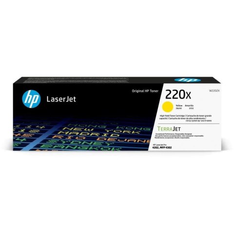 Toner HP 220X (W2202X) Yellow 5500str. HP Toner HP 220X (W2202X) Yellow 5500str. HP
