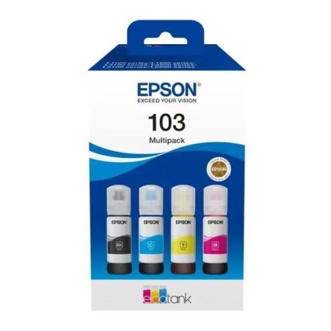 Tusz EPSON 103 EcoTank Multipack 4 kolory (4x65 ml) Epson Tusz EPSON 103 EcoTank Multipack 4 kolory (4x65 ml) Epson