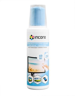 Zestaw do czyszczenia ekranów INCORE płyn 250 ml + mikrofibra Incore