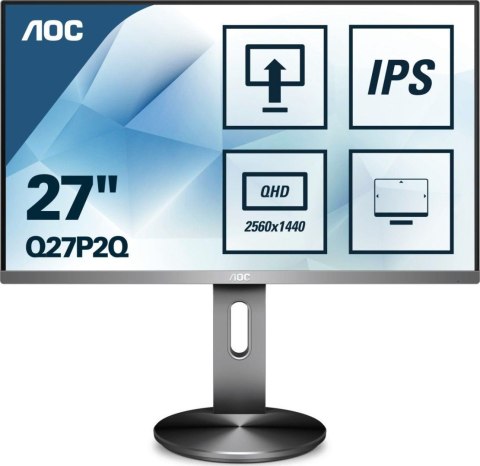 Monitor AOC 27" Q27P2Q VGA DVI HDMI DP 4xUSB 3.1 głośniki AOC Monitor AOC 27" Q27P2Q VGA DVI HDMI DP 4xUSB 3.1 głośniki AOC