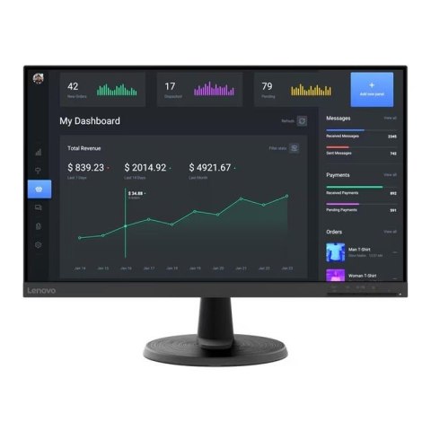 Monitor Lenovo 23,8" D24-40 (67A2KAC6EU) VA FHD 75Hz HDMI VGA LENOVO Monitor Lenovo 23,8" D24-40 (67A2KAC6EU) VA FHD 75Hz HDMI VGA LENOVO