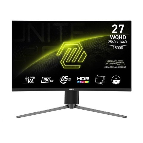 Monitor MSI 27" MAG 27CQ6PF Rapid VA WQHD 180Hz 2xHDMI DP MSI Monitor MSI 27" MAG 27CQ6PF Rapid VA WQHD 180Hz 2xHDMI DP MSI
