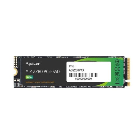 Dysk SSD Apacer AS2280P4X 256GB M.2 2280 PCIe NVMe Gen3 x4 (2100/1300 MB/s) 3D NAND Apacer Dysk SSD Apacer AS2280P4X 256GB M.2 2280 PCIe NVMe Gen3 x4 (2100/1300 MB/s) 3D NAND Apacer