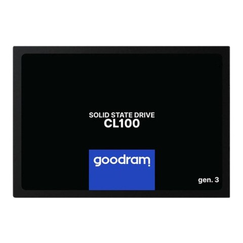Dysk SSD GOODRAM CL100 480GB SATA III 2,5" GEN.3 (540/460 MB/s) 7mm Goodram Dysk SSD GOODRAM CL100 480GB SATA III 2,5" GEN.3 (540/460 MB/s) 7mm Goodram