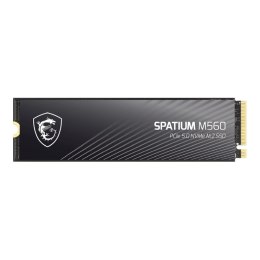 Dysk SSD MSI SPATIUM M560 1TB PCIe 5.0 NVMe 2.0 M.2 2280 (10200/8400 MB/s) 3D NAND MSI