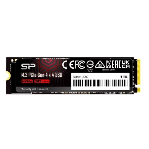 Dysk SSD Silicon Power UD90 1TB M.2 2280 PCIe Gen4x4 NVMe 1.4 (4800/4200 MB/s) Silicon Power Dysk SSD Silicon Power UD90 1TB M.2 2280 PCIe Gen4x4 NVMe 1.4 (4800/4200 MB/s) Silicon Power