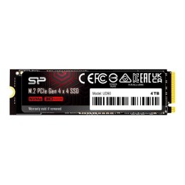 Dysk SSD Silicon Power UD90 4TB M.2 PCIe NVMe Gen4x4 NVMe 1.4 (5000/4800 MB/s) Silicon Power