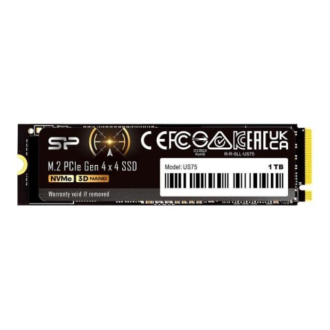 Dysk SSD Silicon Power US75 1TB M.2 PCIe Gen4x4 NVMe 1.4 (7000/6000 MB/s) Silicon Power Dysk SSD Silicon Power US75 1TB M.2 PCIe Gen4x4 NVMe 1.4 (7000/6000 MB/s) Silicon Power