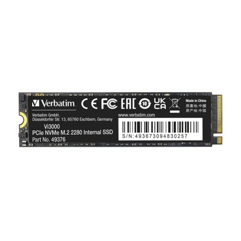 Dysk SSD Verbatim Vi3000 2TB M.2 2280 PCIe Gen3 NVME (3300/3000 MB/s) Verbatim Dysk SSD Verbatim Vi3000 2TB M.2 2280 PCIe Gen3 NVME (3300/3000 MB/s) Verbatim