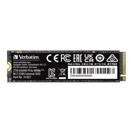 Dysk SSD Verbatim Vi5000 2TB M.2 2280 PCIe Gen4 NVME (5000/4300 MB/s) Verbatim