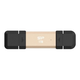 Dysk zewnętrzny SSD Silicon Power DS72 1TB USB-A USB-C (1050/850 MB/s) złoty Silicon Power