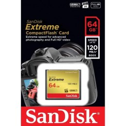 Karta pamięci Compactflash SanDisk Extreme 64GB 120/85 MB/s Sandisk