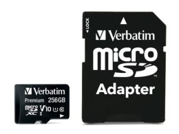 Karta pamięci Micro SDXC Verbatim 256GB Class 10 UHS-1 + adapter SD Verbatim