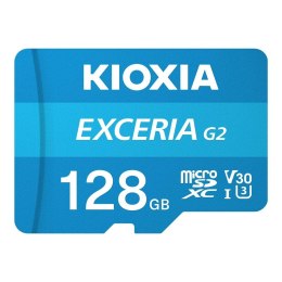 Karta pamięci MicroSDXC KIOXIA EXCERIA G2 128GB UHS-III Class 10 V30 + adapter KIOXIA