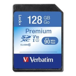 Karta pamięci SDXC Verbatim Premium U1 128GB (90 MB/s) Class 10 UHS-1 V10 Verbatim