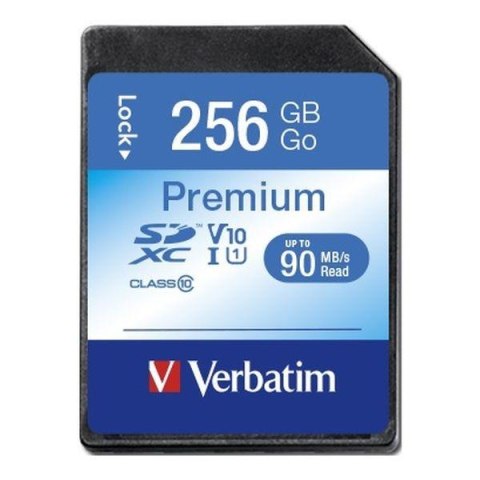 Karta pamięci SDXC Verbatim Premium U1 256GB (90 MB/s) Class 10 UHS-1 V10 Verbatim Karta pamięci SDXC Verbatim Premium U1 256GB (90 MB/s) Class 10 UHS-1 V10 Verbatim