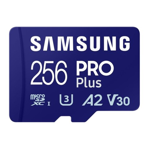 Karta pamięci Samsung PRO Plus (2023) microSDXC 256GB (180/130 MB/s) U3 A2 V30 + adapter SAMSUNG