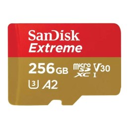 Karta pamięci microSDXC SanDisk Extreme 256GB 190/130MB/s A2 V30 UHS-I U3 Sandisk