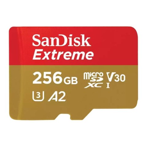Karta pamięci microSDXC SanDisk Extreme 256GB 190/130MB/s A2 V30 UHS-I U3 Sandisk Karta pamięci microSDXC SanDisk Extreme 256GB 190/130MB/s A2 V30 UHS-I U3 Sandisk