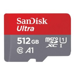 Karta pamięci microSDXC SanDisk Ultra 512GB 150MB/s UHS-I A1 U1 C10 + adapter Sandisk