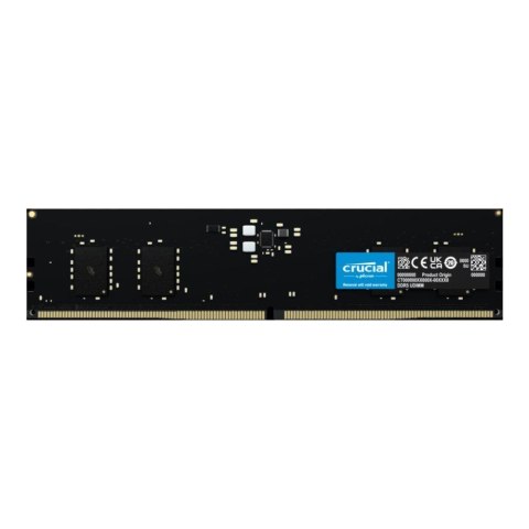 Pamięć DDR5 Crucial 16GB (1x16GB) 4800MHz CL40 1,1V CRUCIAL Pamięć DDR5 Crucial 16GB (1x16GB) 4800MHz CL40 1,1V CRUCIAL