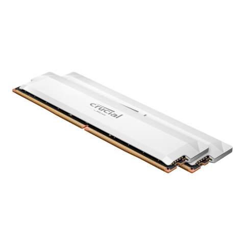 Pamięć DDR5 Crucial Pro OC Gaming Memory 32GB (2x16GB) 6400MHz CL38 1,35V White CRUCIAL Pamięć DDR5 Crucial Pro OC Gaming Memory 32GB (2x16GB) 6400MHz CL38 1,35V White CRUCIAL